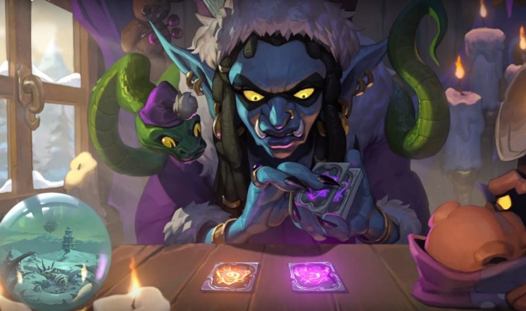 Hearthstone Choose Wisely Expansion Teaser Trailer Blizzcon Madame Lazul Cards