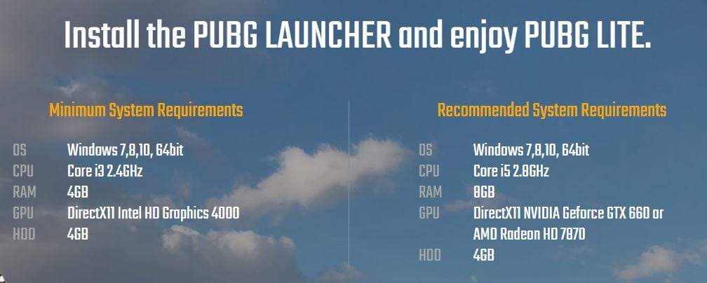 PUBG Game Download For PC Windows 7/ 8/10