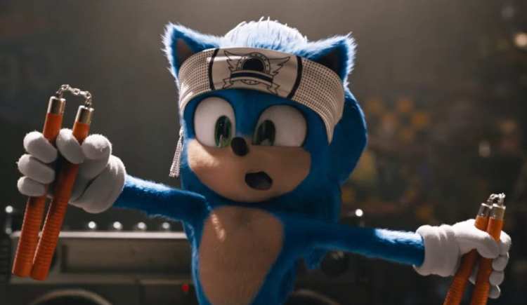 Sonic The Hedgehog New Official Trailer Look Bandanna movie redesign