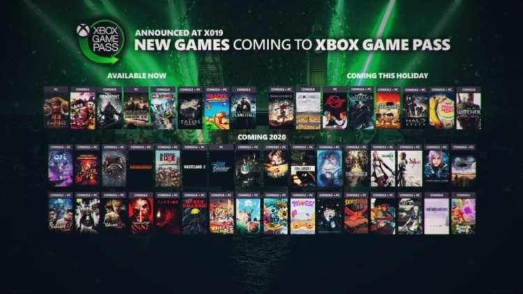 Xbox Game Pass X019 Announcing New Games