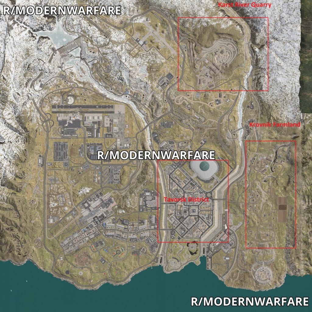 Modern Warfare Battle Royale leaked map