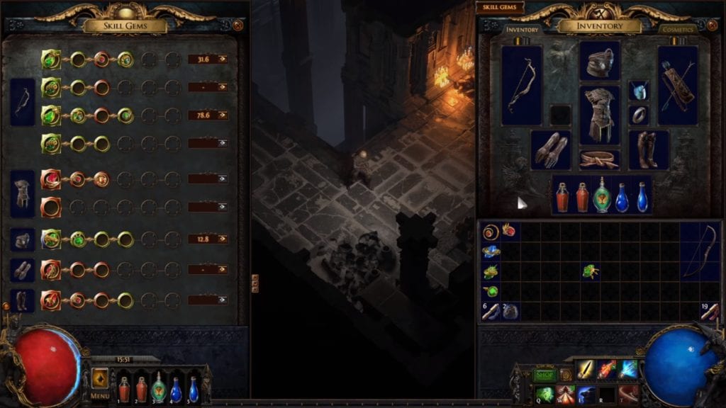 Path Of Exile 2 Gem Screen grinding gear games