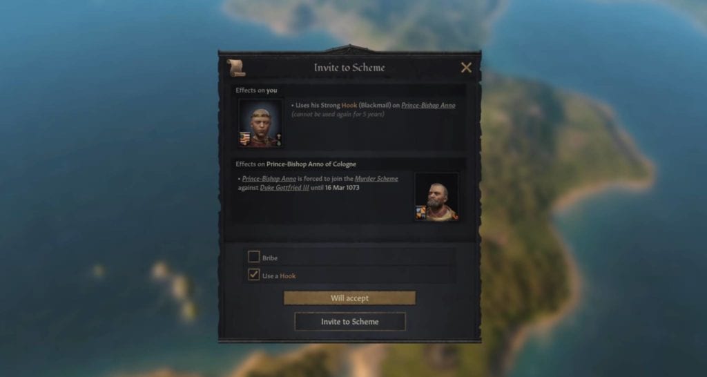 Crusader Kings Iii S Latest Dev Diary Explains Schemes Portraits Dna Council Members And Your Court