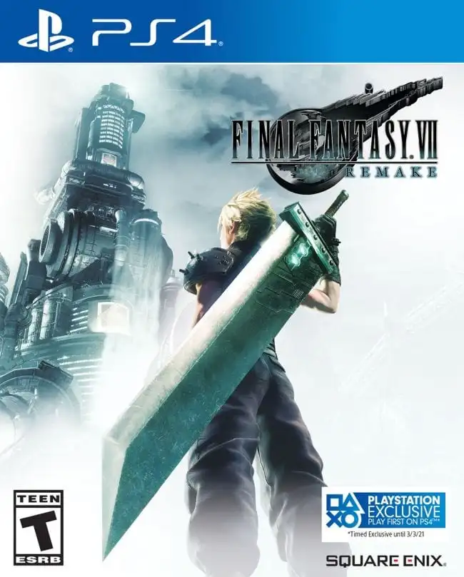 Final Fantasy Vii Remake Timed Exclusive Playstation Box Art
