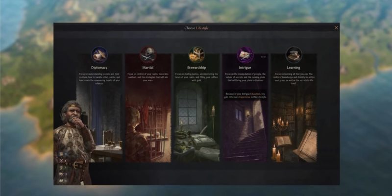 Crusader Kings 3 Dev Diary Lifestyle Focus Skill Trees