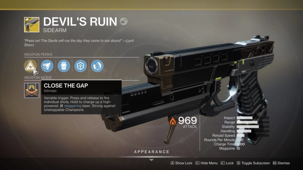 How to get the Devil's Ruin exotic and all Twilight Gap fragments in