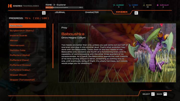Journey To The Savage Planet Explorer Ranks And Science Experiments Guide Baboushka