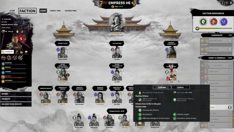 Liu Hong guide - Total War Three Kingdoms Mandate of Heaven - court 2