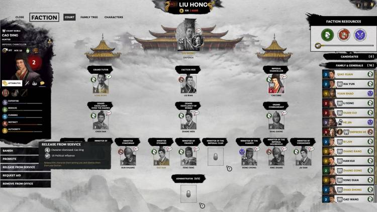 Mandate Of Heaven Guide Total War Three Kingdoms Han Empire Liu Hong Mandate War Han Court Faction Eunuch