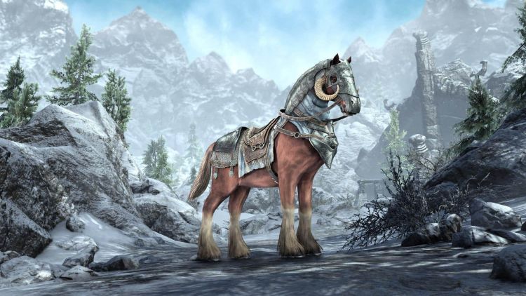 The Elder Scrolls Online Greymoor Holdbreaker Warhorse Mount