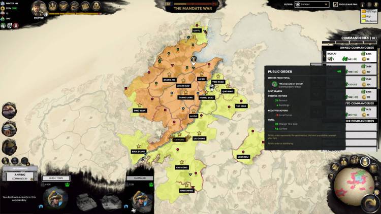 Yellow Turbans Guide Mandate Of Heaven Total War Three Kingdoms Zhang Jue Yellow Turban Rebellion Fervor Map