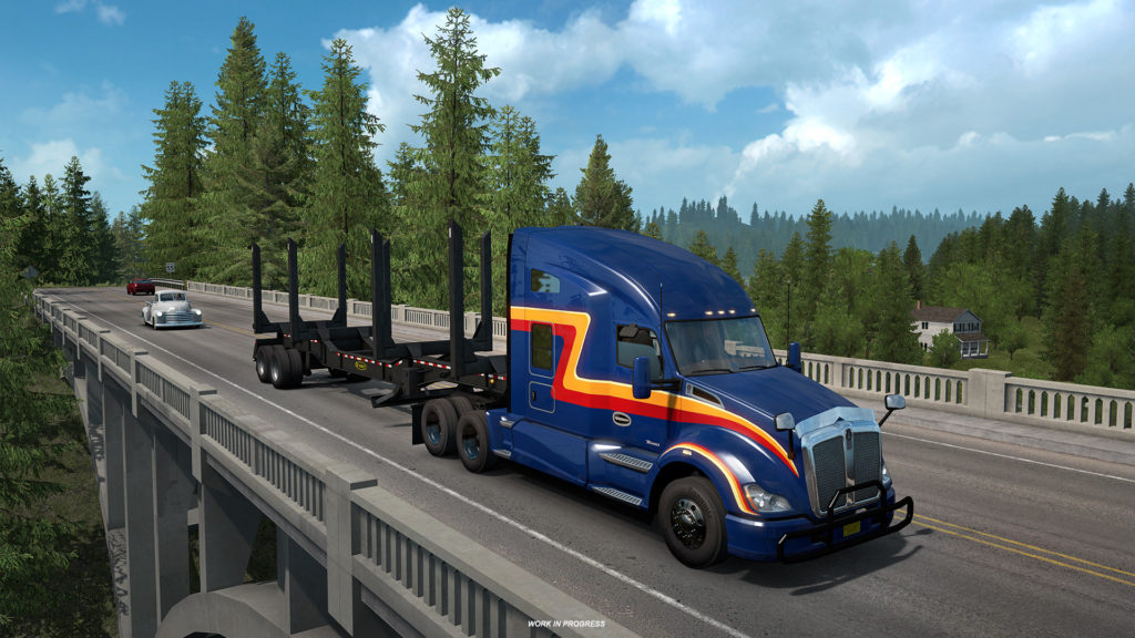 American Truck Simulator Rolled Down Window