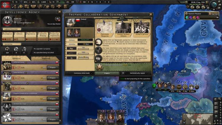 Hearts Of Iron 4 La Resistance Expansion Dlc Review Hearts Of Iron Iv Espionage Operatives Operations Prepare Collaboration Government