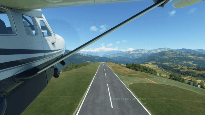 Flight Simulator 2020 Mountain Strip Takeoff
