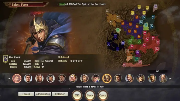 Rtk 14 Review Romance Of The Three Kingdoms Xiv Review Scenario Leader Selection