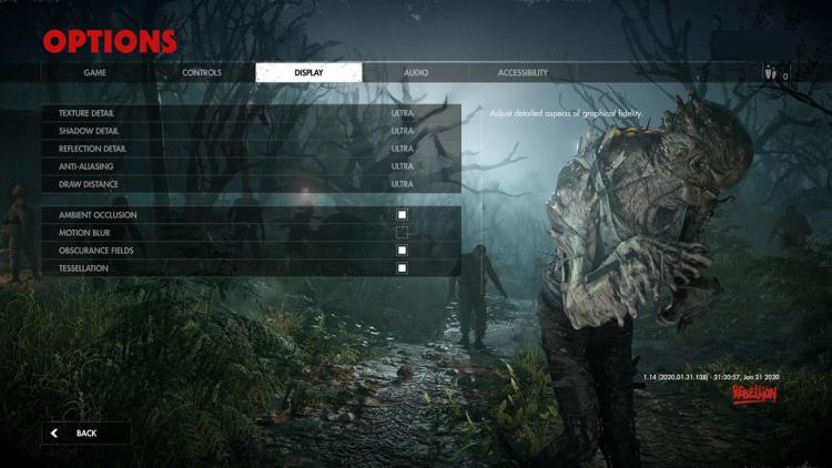 Za 4 Dead War Options Display Graphics Advanced