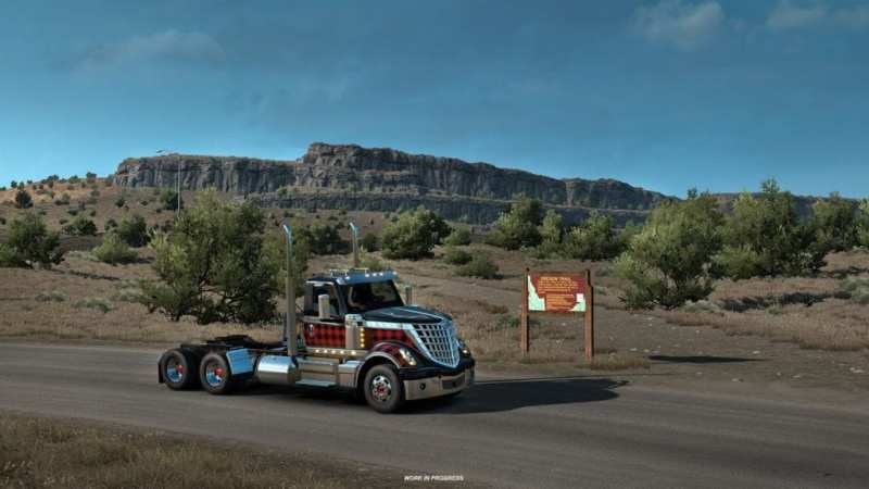 American Truck Simulator Idaho Oregon Trail Sign