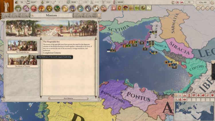 Imperator Rome Magna Graecia Dlc Archimedes Update Review Greek Missions Black Sea Colonies