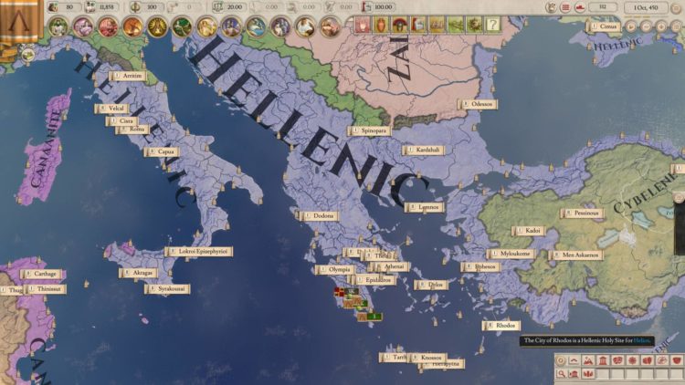 Imperator Rome Magna Graecia Dlc Archimedes Update Review Religion Holy Sites