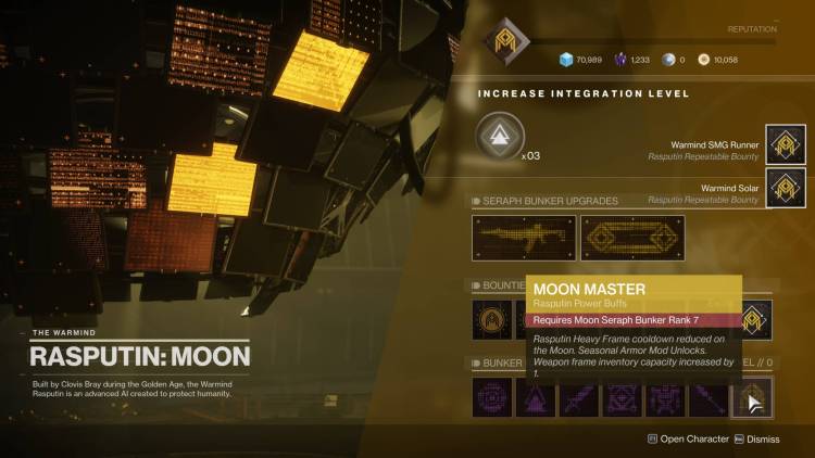 Moon Seraph Bunker Guide Seraph Towers Legendary Lost Sectors Moon Destiny 2 Season Of The Worthy Upgrades