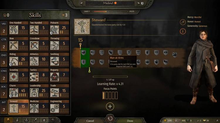 Mount & Blade Ii Bannerlord Mount And Blade Ii Bannerlord Guide Increase Party Size Steward Skills Page