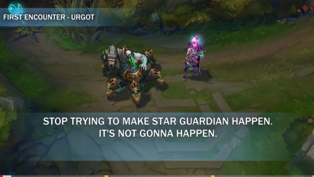 Star Guardian Urgot takes flight League of Legends meme Riot Games true