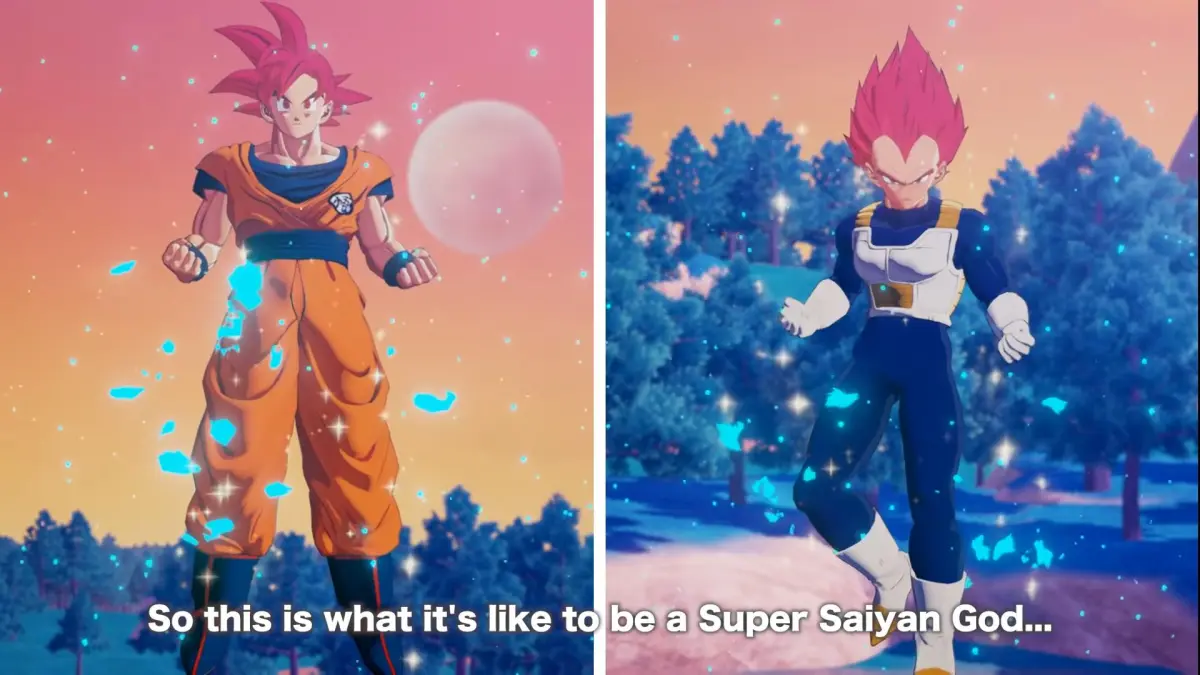 Dragon Ball Z Kakarot Super Saiyan God Goku And Vegeta