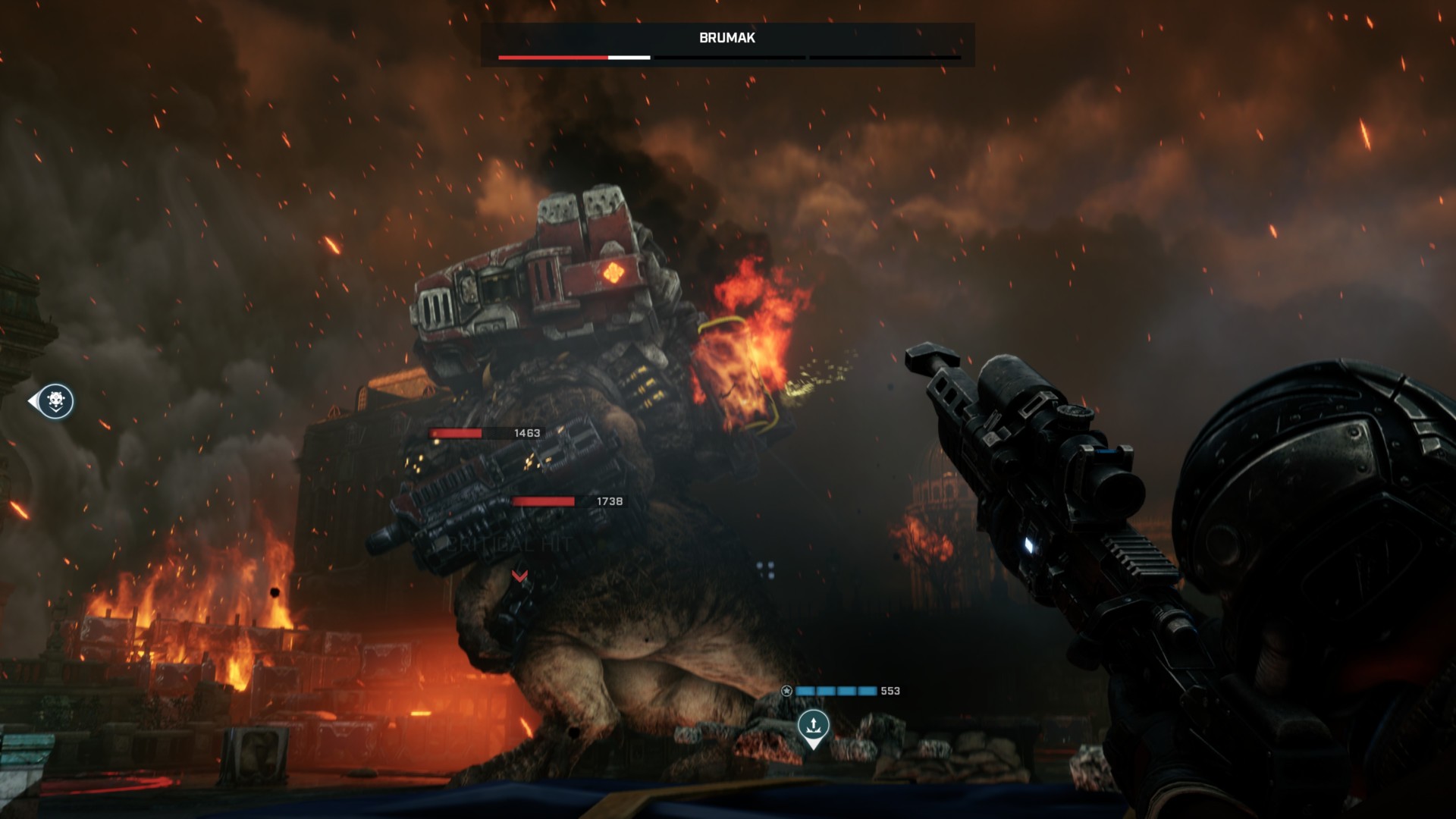 Gears Tactics Brumak boss guide