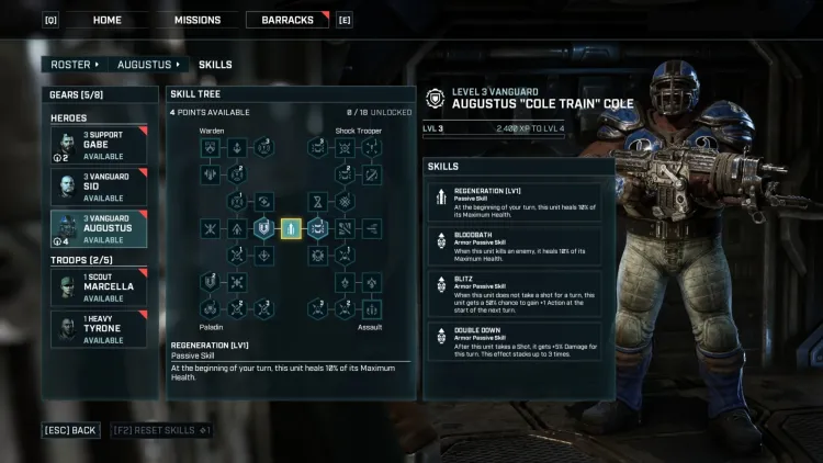Gears Tactics Guide How To Unlock Recruit Augustus Cole Dlc Stats Thrashball Armor Set