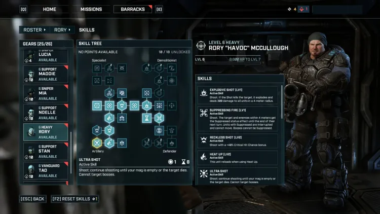 Heavy Class skills And Builds Guide Gears Tactics 2