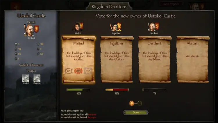 Mount & Blade Ii Bannerlord Mount And Blade Ii Bannerlord Influence Vassals How To Increase Influence 6