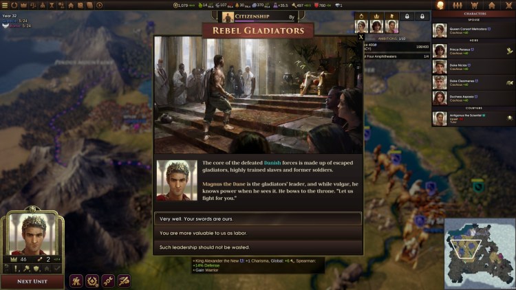 Old World Early Access Preview Impressions 4x Civilizations Crusader Kings Alexander Gladiators
