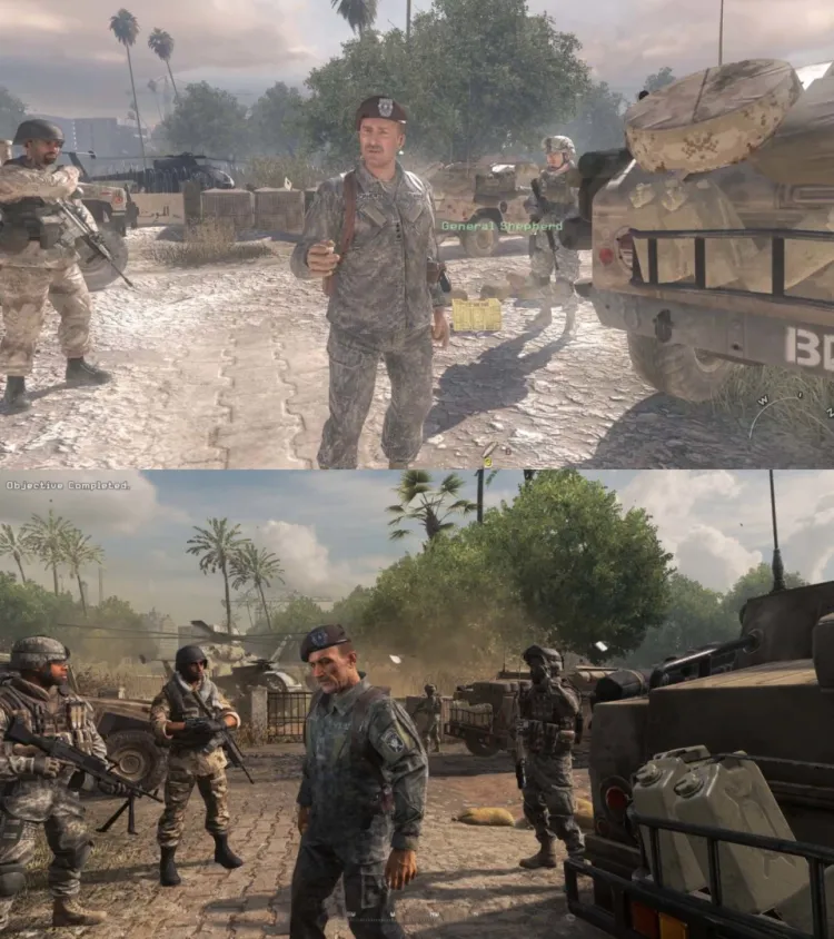 Call Of Duty Modern Warfare 2 General Shepherd Comparison