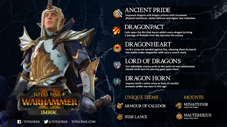 Total War Warhammer Ii The Warden & The Paunch Warhammer 2 Prince Imrik Campaign Guide Caledor 1 Abilities