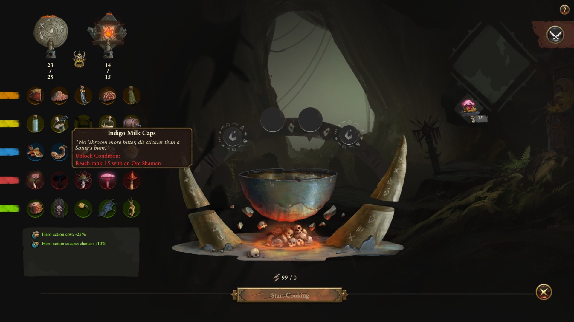 Total War Warhammer Ii Grom S Cauldron Recipes Ingredients And Food Merchant Guide