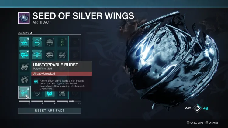Destiny 2 Season Of Arrivals Seed Of Silver Wings Artifact Guide Best Mods 2