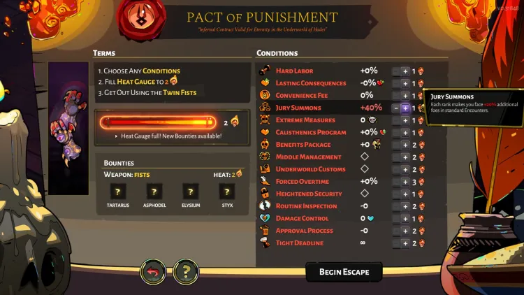 Hades Guide Pact Of Punishment Modifiers Heat Levels 4