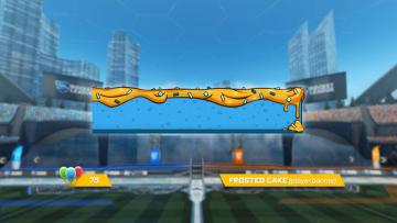 Rocket League Fifth Anniversary Item Frosted Cake Banner