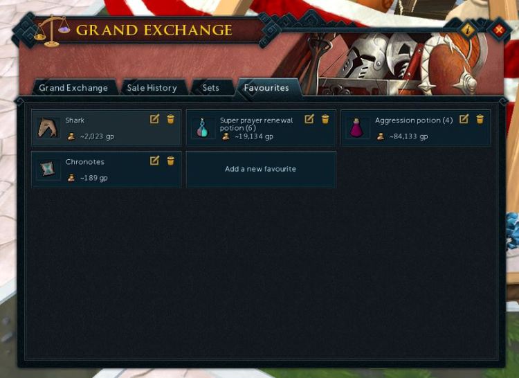 Runescape New Grand Exchange