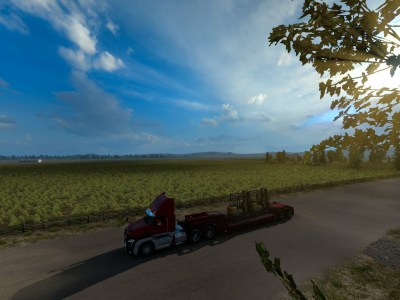 American Truck Simulator Idaho Field Sunrise