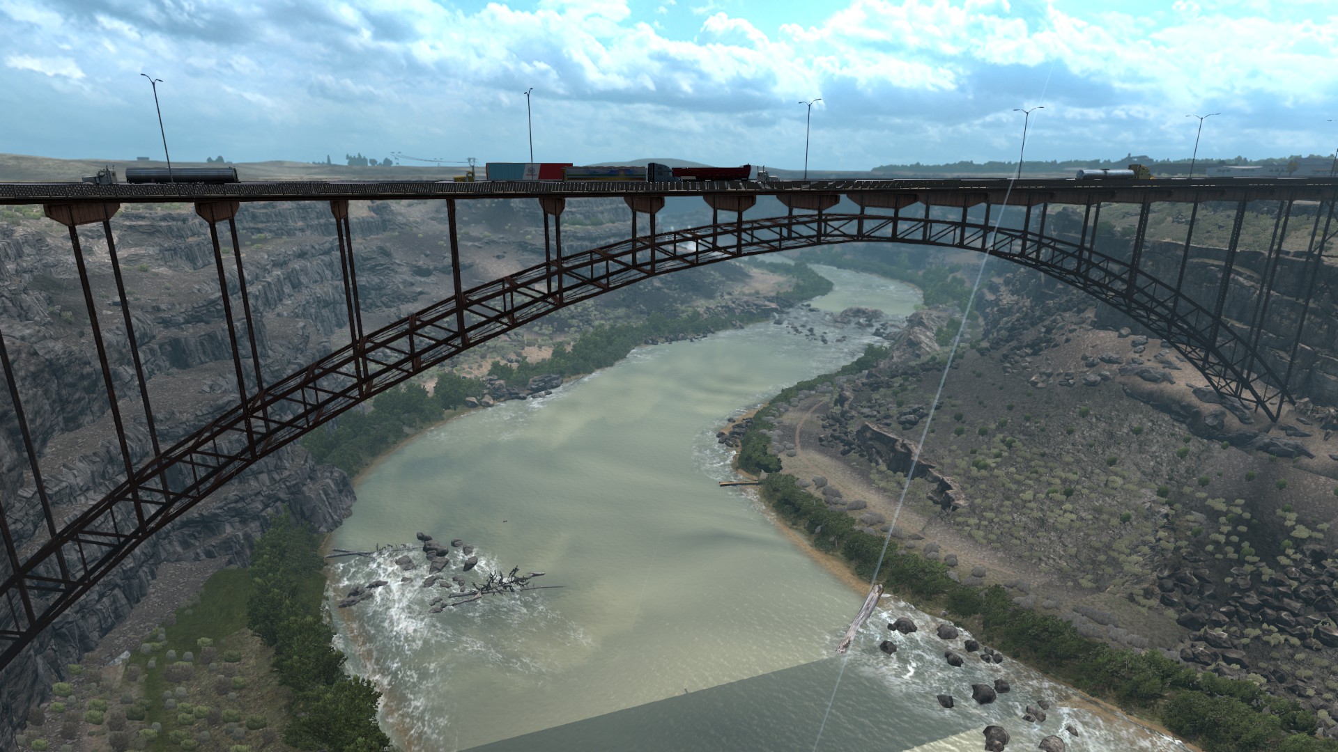 American Truck Simulator Idaho Twin Falls Bridge