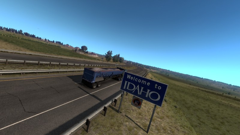 American Truck Simulator Idaho Welcome Sign