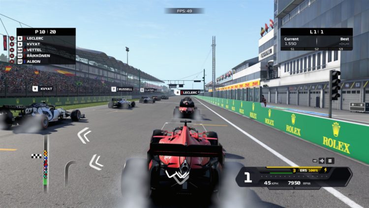 F1 2020 Technical Review Formula One Graphics Benchmark Performance Graphics Comparison 1 Ultra High 1