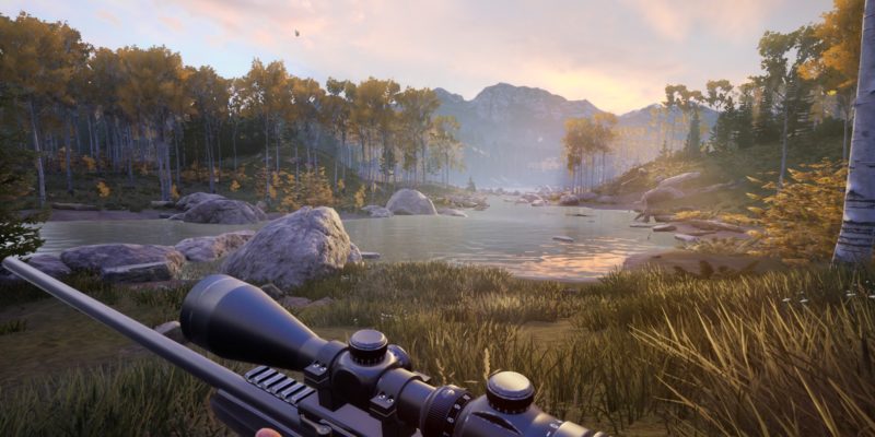 hunting video games with gun