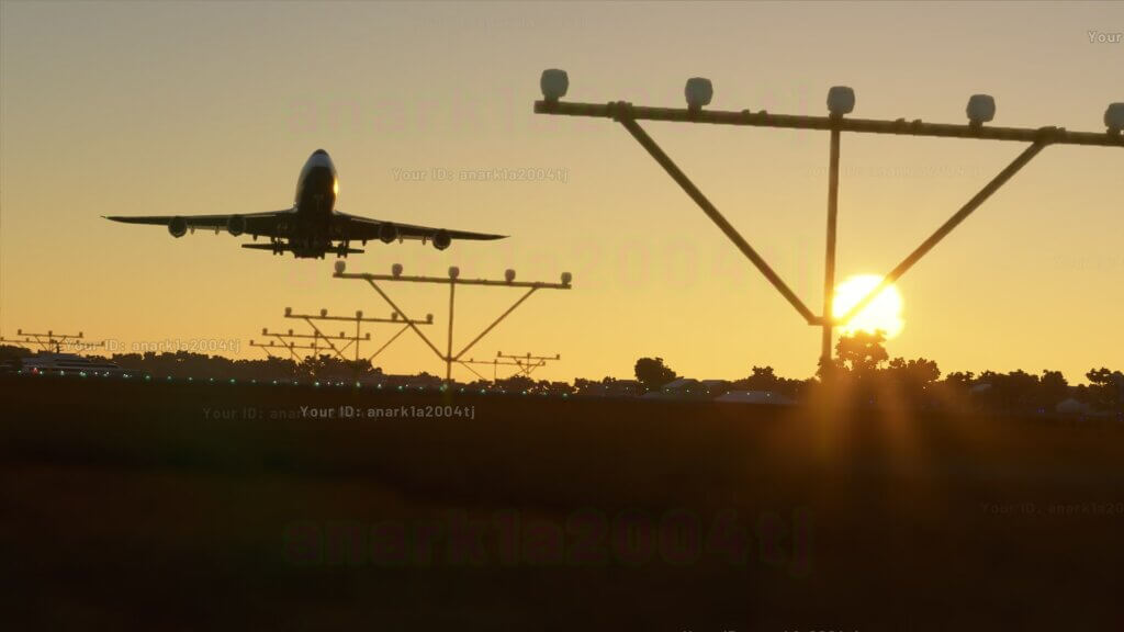 Microsoft Flight Simulator 747 Landing