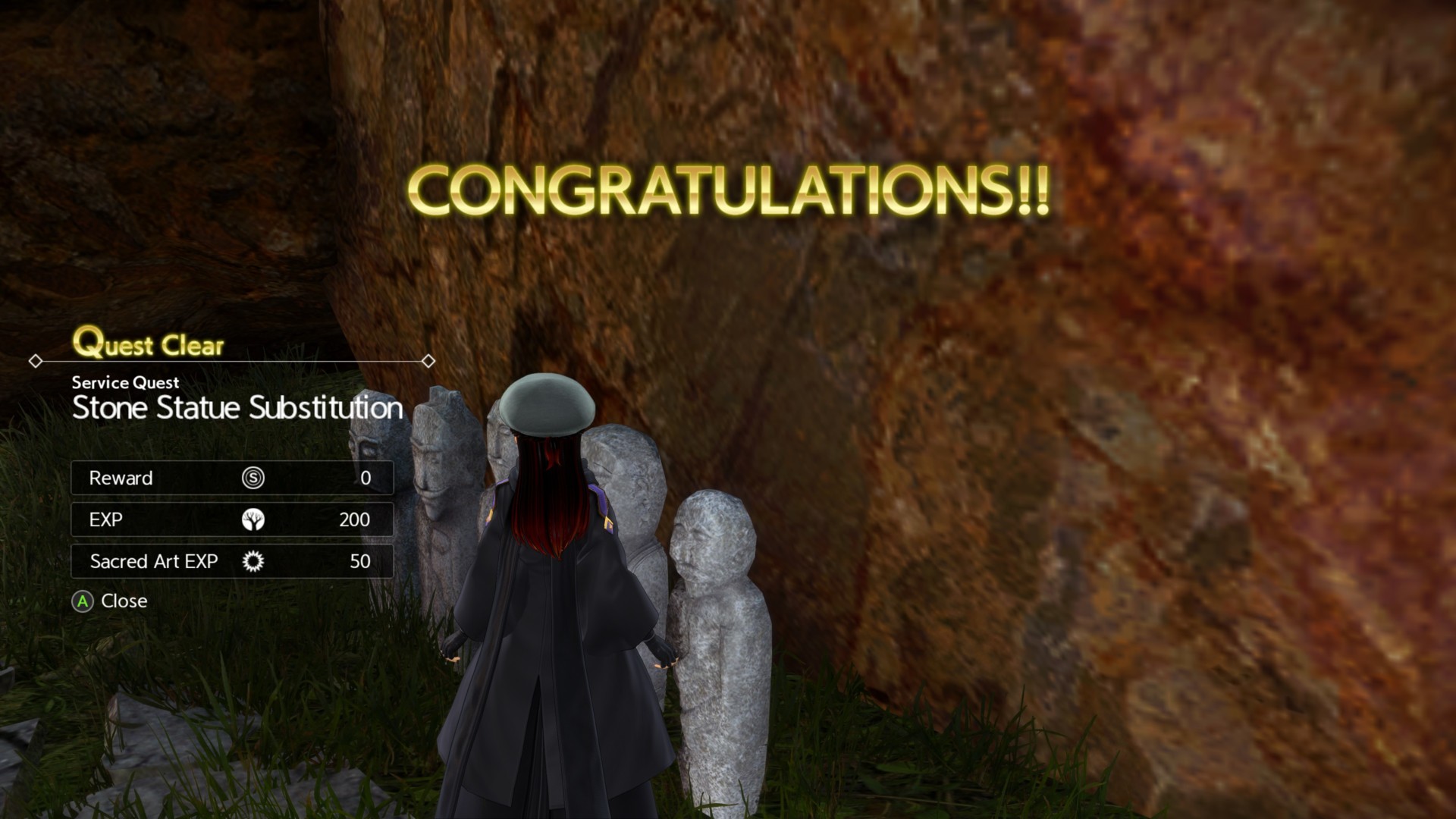 Sword Art Online Alicization Lycoris Stone Statue Submission sidequest