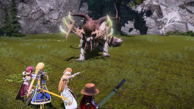 Sword Art Online Alicization Lycoris Divine Beast Sunhorn The Vanished Monolith Cordea Plains 4a