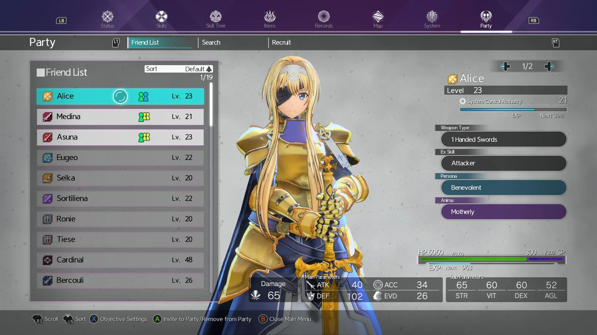 Sword Art Online Fatal Bullet Builds, Stat & Ally Guide