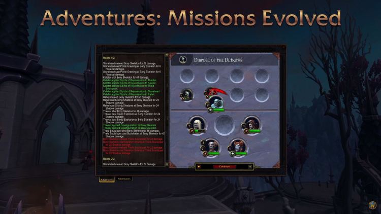 Mission table Shadowlands livestream