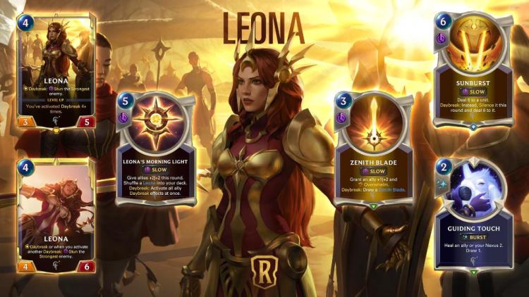 Legends of Runeterra champion Leona